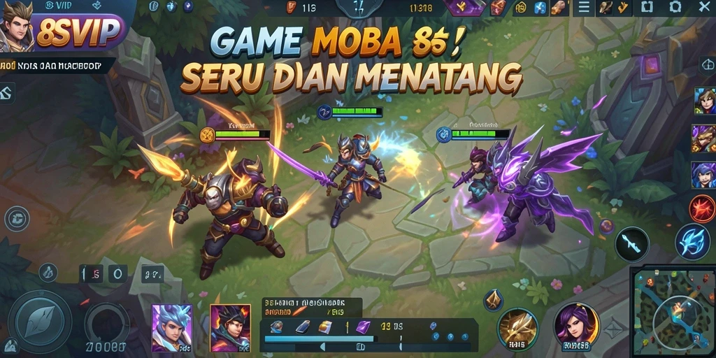 Tangkapan layar gameplay <strong>8SVIP</strong> menunjukkan aksi seru dalam pertempuran tim.