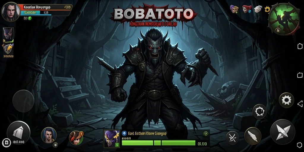Screenshot gameplay menegangkan dari BOBATOTO.