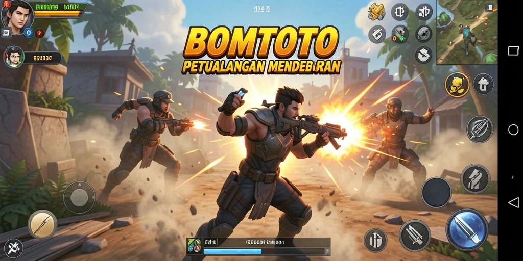 Tampilan gameplay BOMTOTO yang penuh aksi dan tantangan.
