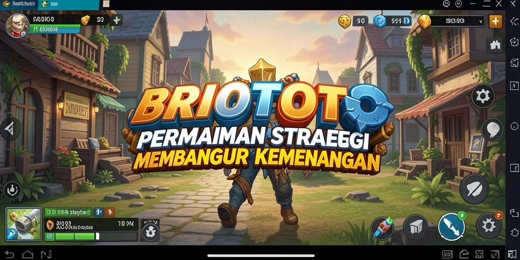 Tangkapan layar gameplay <strong>BRIOTOTO</strong> yang menunjukkan pertarungan strategis yang mendebarkan.