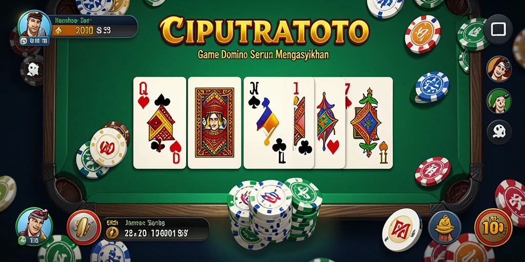 Screenshot gameplay Domino seru di CIPUTRATOTO.