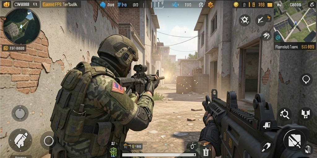 Tampilan gameplay CW8888 yang menegangkan dan mendebarkan.