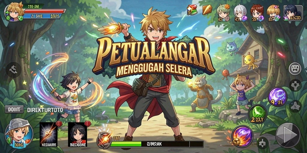 Tampilan menakjubkan dari gameplay Anime di DIREKTURTOTO.