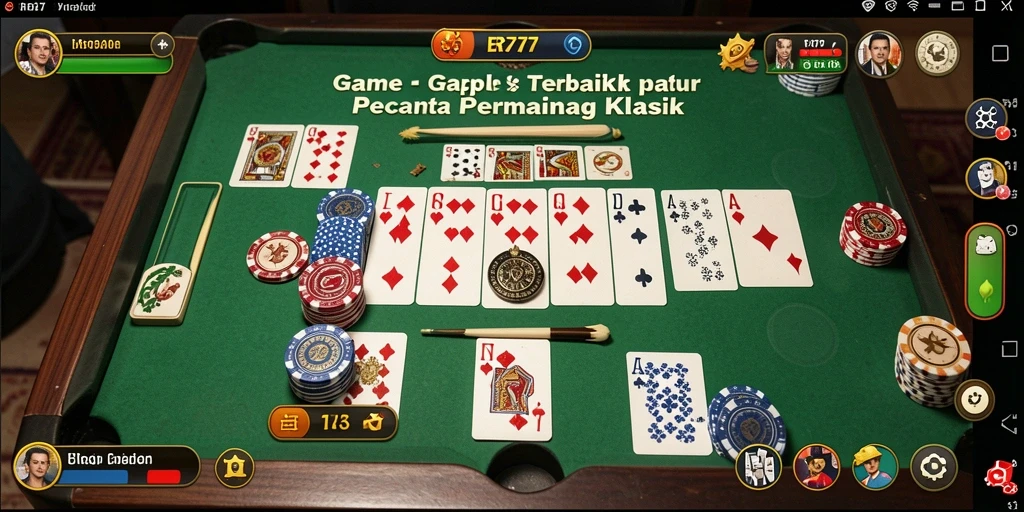 Tampilan gameplay Gaple yang seru dan interaktif di ER777.