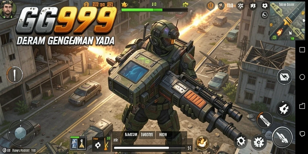 Gameplay intens GG999 dengan aksi tembak-menembak yang mendebarkan.