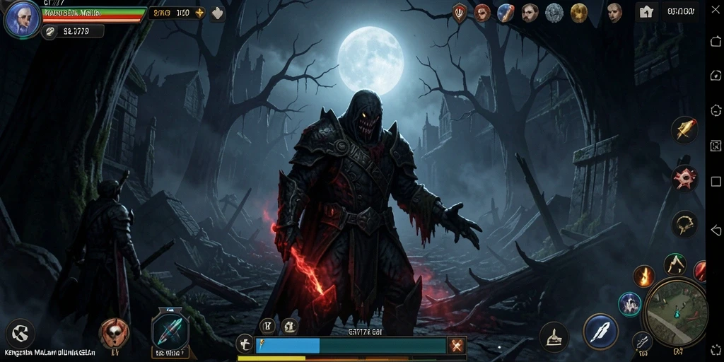 Screenshot gameplay yang menampilkan suasana mencekam GT777.