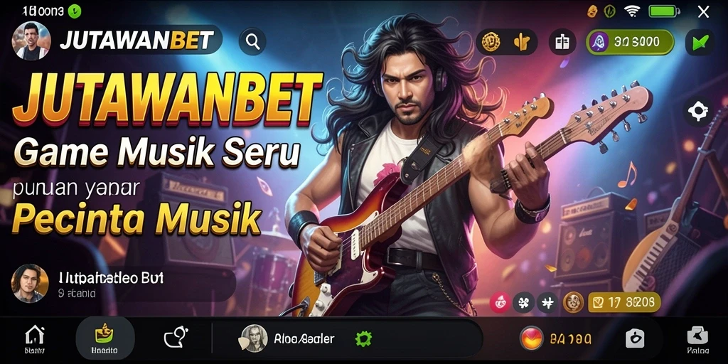 Tampilan gameplay seru JUTAWANBET yang penuh dengan musik dan tantangan.