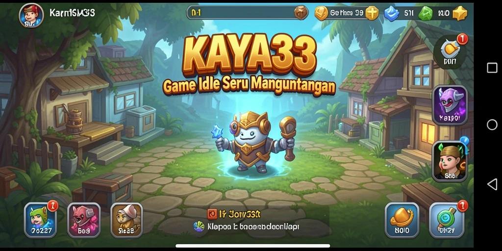 Tampilan gameplay KAYA33 yang menampilkan pengumpulan keuntungan.