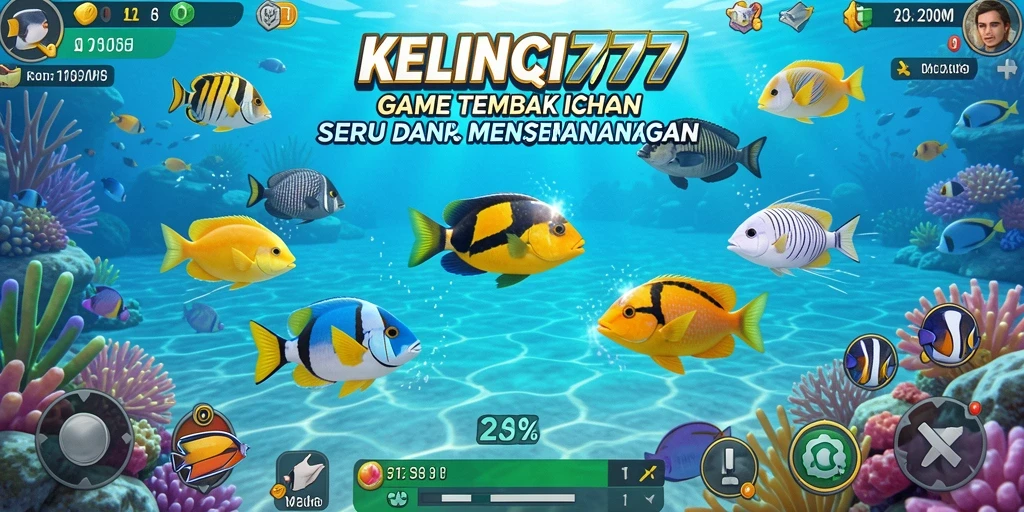 Tampilan gameplay seru KELINCI777 saat menembak ikan.