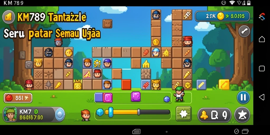Tampilan gameplay KM789 yang seru dan penuh tantangan puzzle.