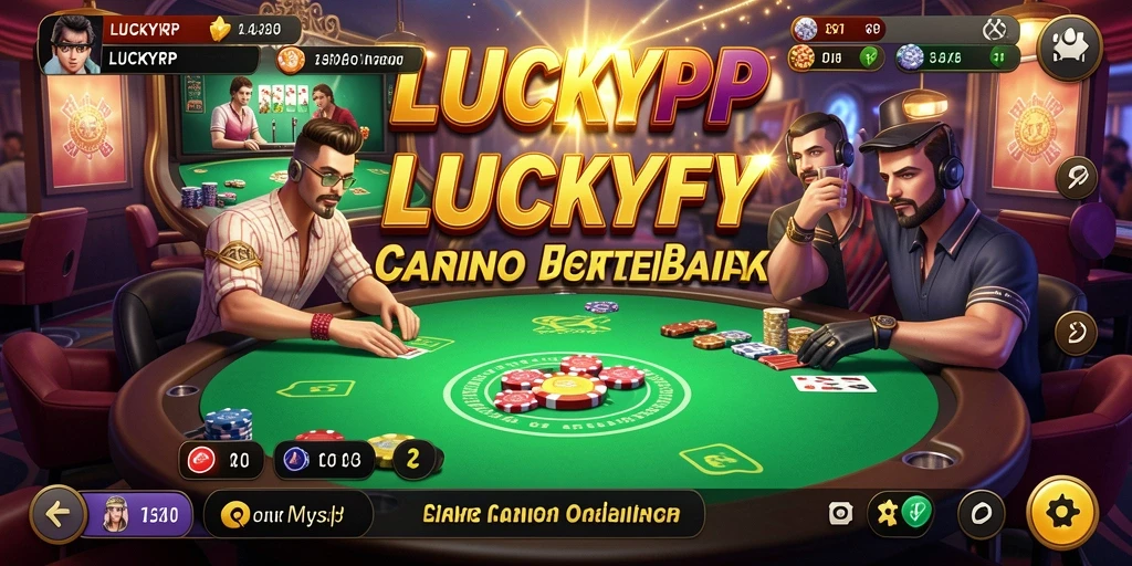 Tampilan utama LUCKYRP dengan gameplay Live Casino yang seru.