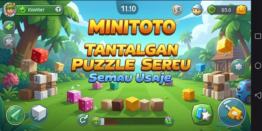 Screenshot gameplay MINITOTO yang menyajikan tantangan puzzle seru.