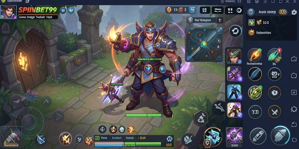 Tampilan screenshot gameplay menarik dari SPINBET99 dengan berbagai elemen SLG.