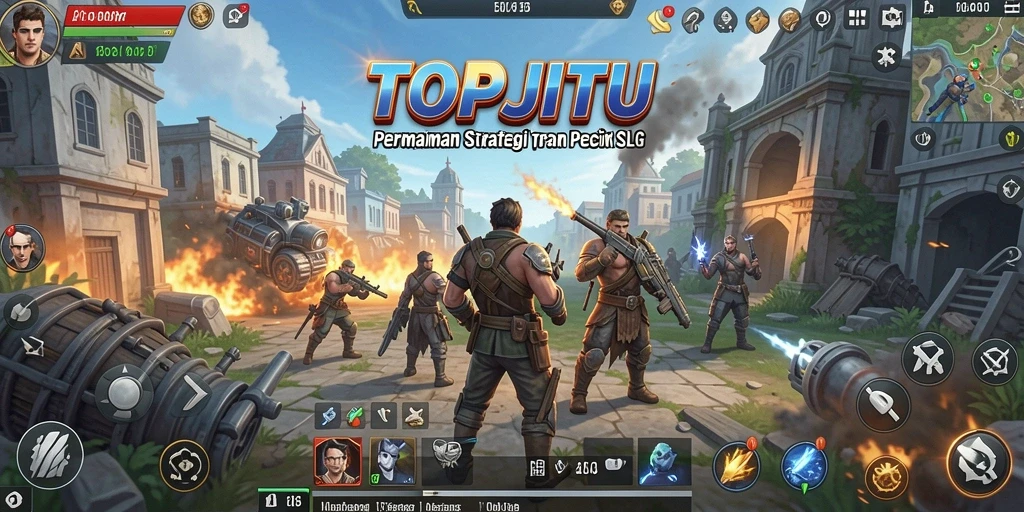 Tampilan gameplay strategis yang menegangkan dalam TOPJITU.
