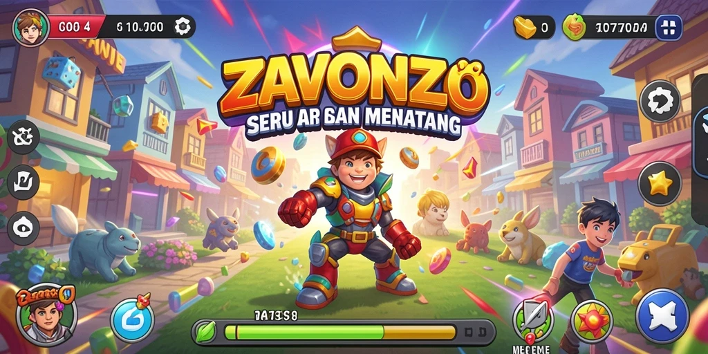 Screenshot gameplay ZAVONZO menampilkan aksi seru dalam permainan Arcade.